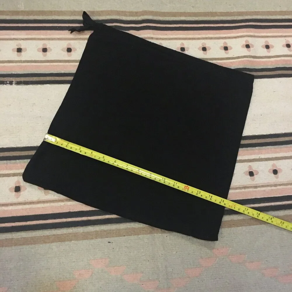 Giuseppe Zanotti Black drawstring dustbag 15” x 15” garment bag new